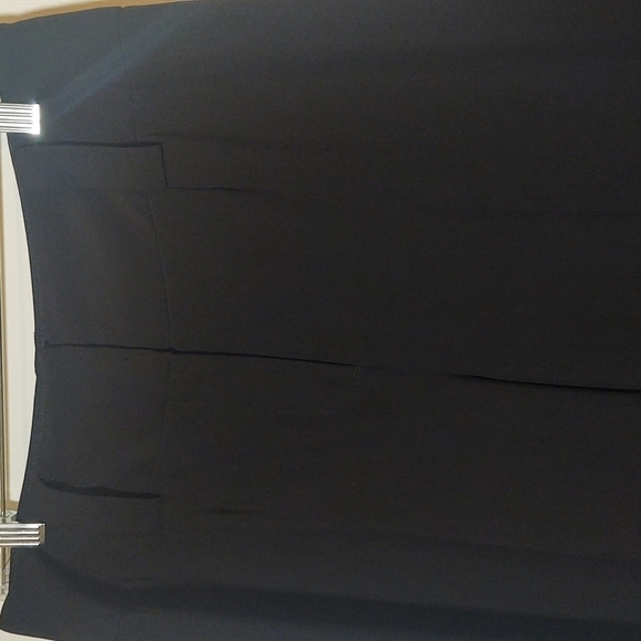 Madison Wide Waistband Pleated Black Women's Trousers - Picture 3 of 8